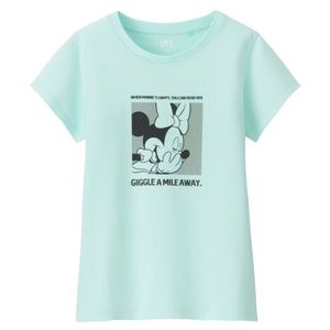 Disney UNIQLO Minnie Mouse mint green T-shirt Small